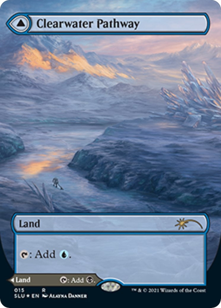 Image for Clearwater Pathway (Borderless) (Secret Lair Series) (15) - Magic: The Gathering