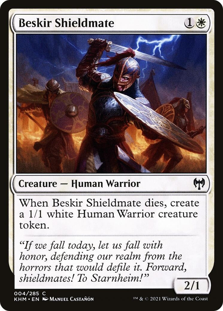 Image for Beskir Shieldmate (Kaldheim) (4) - Magic: The Gathering