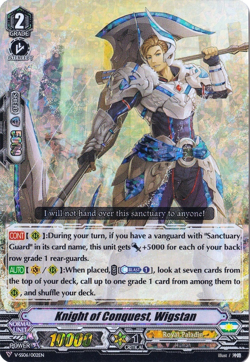 Image for Knight of Conquest, Wigstan (RRR Foil) (V-SS06: Valiant Sanctuary) (V-SS06/002EN) - Cardfight Vanguard