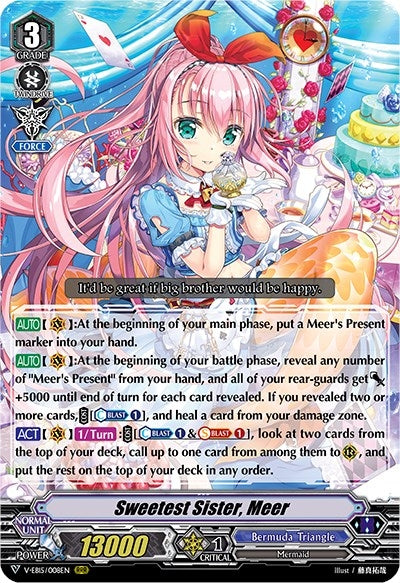 Image for Sweetest Sister, Meer (V-EB15: Twinkle Melody) (V-EB15/008EN) - Cardfight Vanguard