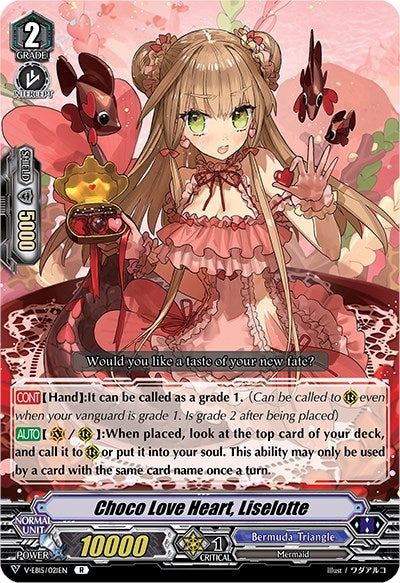 Image for Choco Love Heart, Liselotte (V-EB15: Twinkle Melody) (V-EB15/021EN) - Cardfight Vanguard