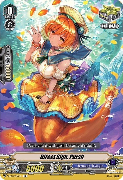 Image for Direct Sign, Pursh (V-EB15: Twinkle Melody) (V-EB15/046EN) - Cardfight Vanguard