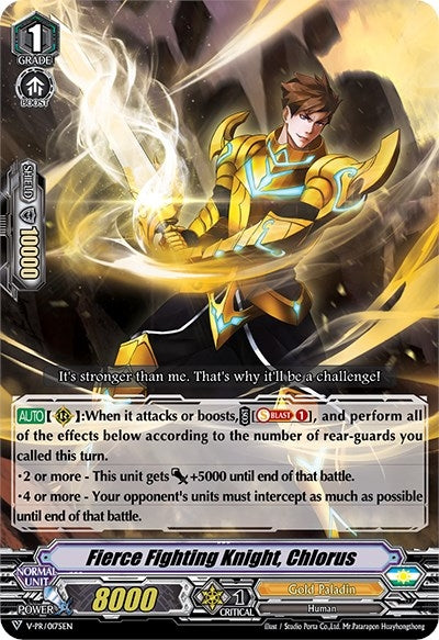 Image for Fierce Fighting Knight, Chlorus (V Promo Cards) (V-PR/0175EN) - Cardfight Vanguard