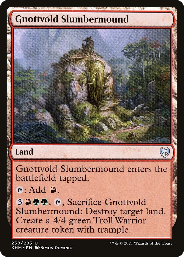 Image for Gnottvold Slumbermound (Kaldheim) (258) - Magic: The Gathering