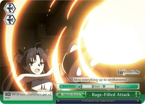 Image for Rage-Filled Attack (Fate/Grand Order Absolute Demonic Front: Babylonia) (FGO/S75-TE10 TD) - Weiss Schwarz