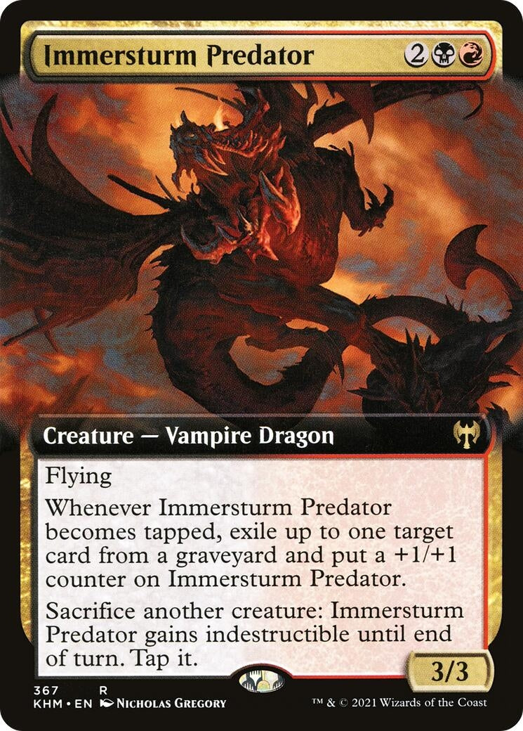Image for Immersturm Predator (Extended Art) (Kaldheim) (367) - Magic: The Gathering