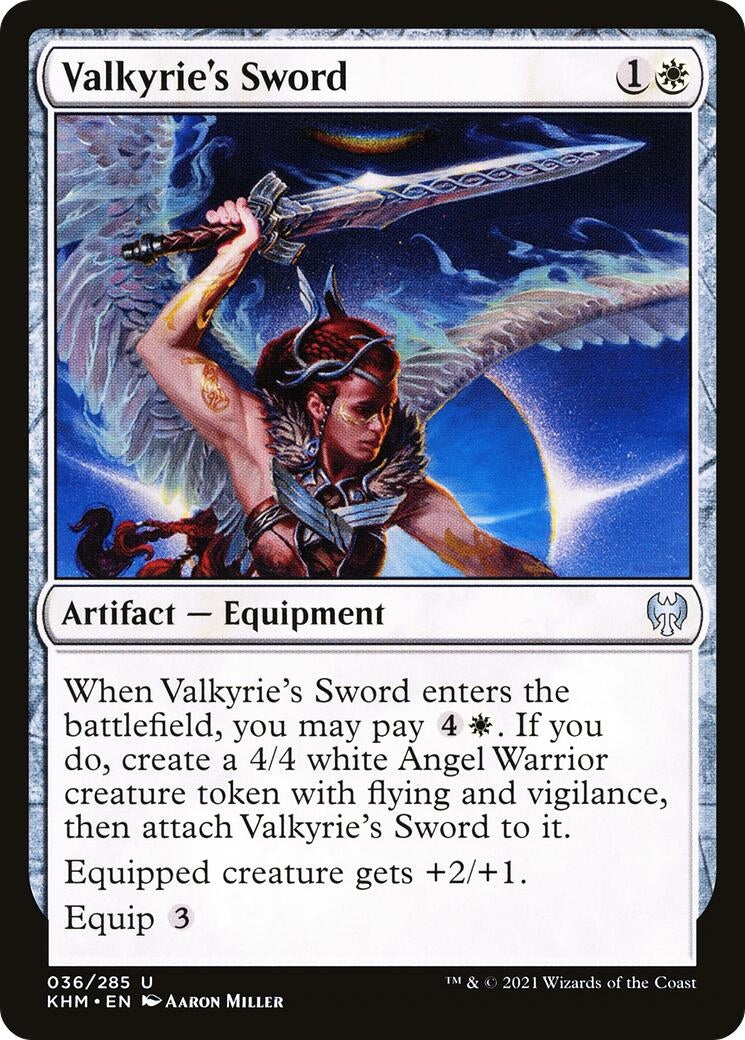 Image for Valkyrie's Sword (Kaldheim) (36) - Magic: The Gathering