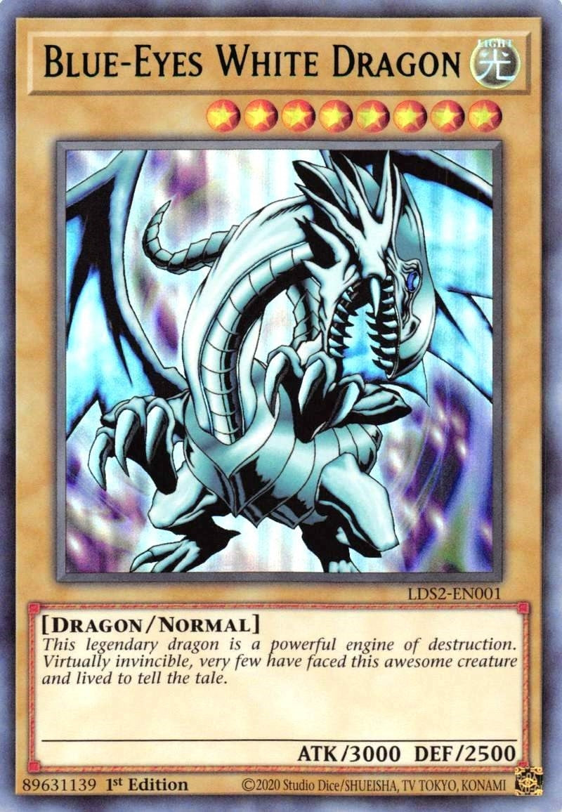 Image for Blue-Eyes White Dragon (Green) (Legendary Duelists: Season 2) (LDS2-EN001) - YuGiOh