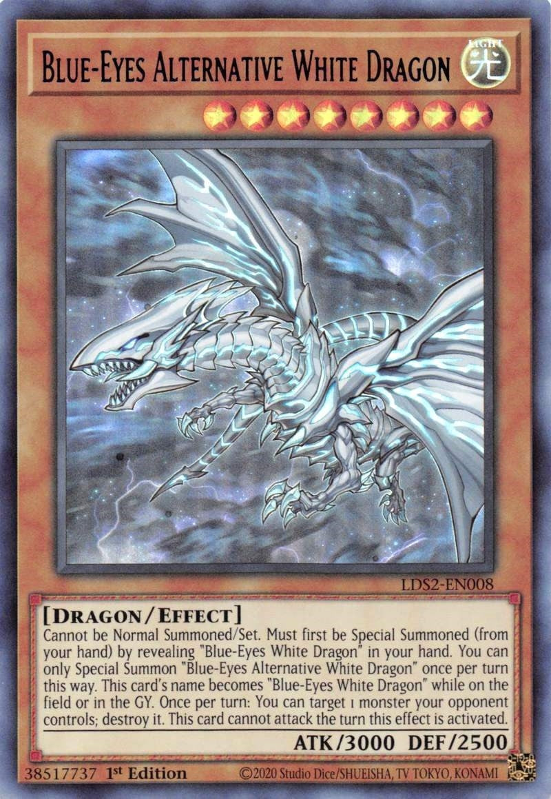 Image for Blue-Eyes Alternative White Dragon (Blue) (Legendary Duelists: Season 2) (LDS2-EN008) - YuGiOh