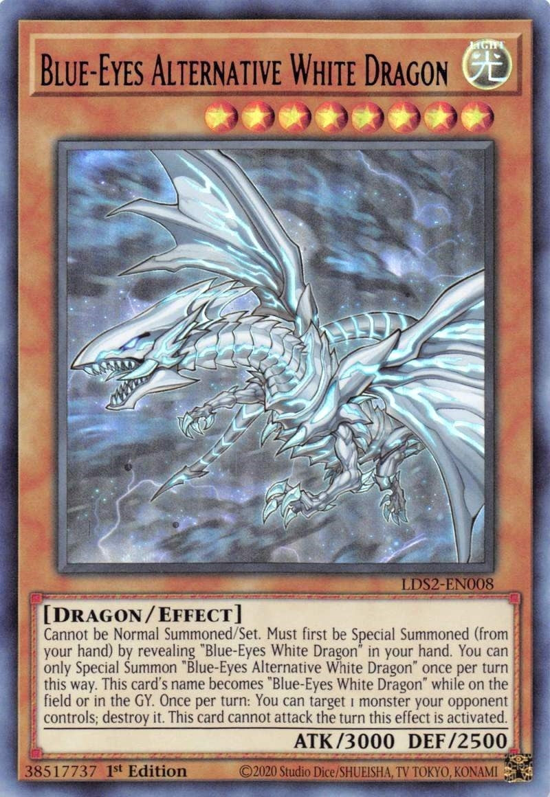 Image for Blue-Eyes Alternative White Dragon (Purple) (Legendary Duelists: Season 2) (LDS2-EN008) - YuGiOh