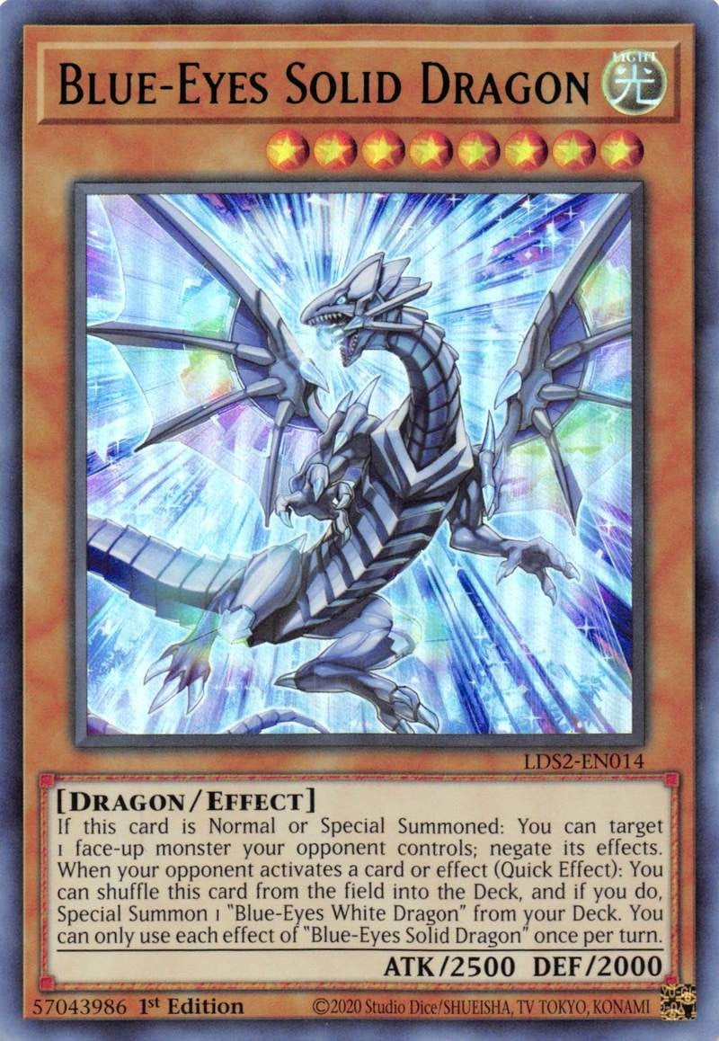 Image for Blue-Eyes Solid Dragon (Green) (Legendary Duelists: Season 2) (LDS2-EN014) - YuGiOh