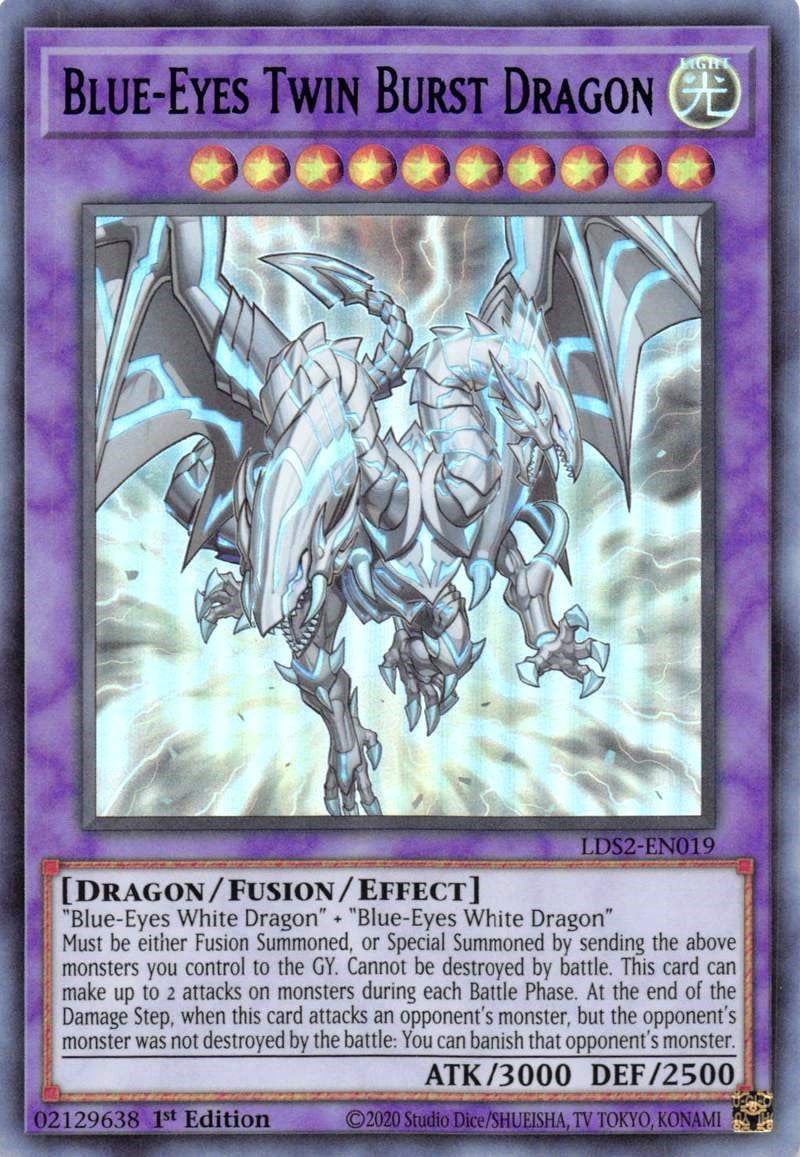 Image for Blue-Eyes Twin Burst Dragon (Blue) (Legendary Duelists: Season 2) (LDS2-EN019) - YuGiOh
