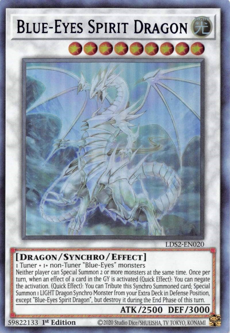 Image for Blue-Eyes Spirit Dragon (Blue) (Legendary Duelists: Season 2) (LDS2-EN020) - YuGiOh