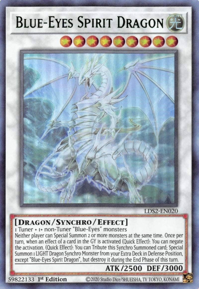 Image for Blue-Eyes Spirit Dragon (Green) (Legendary Duelists: Season 2) (LDS2-EN020) - YuGiOh