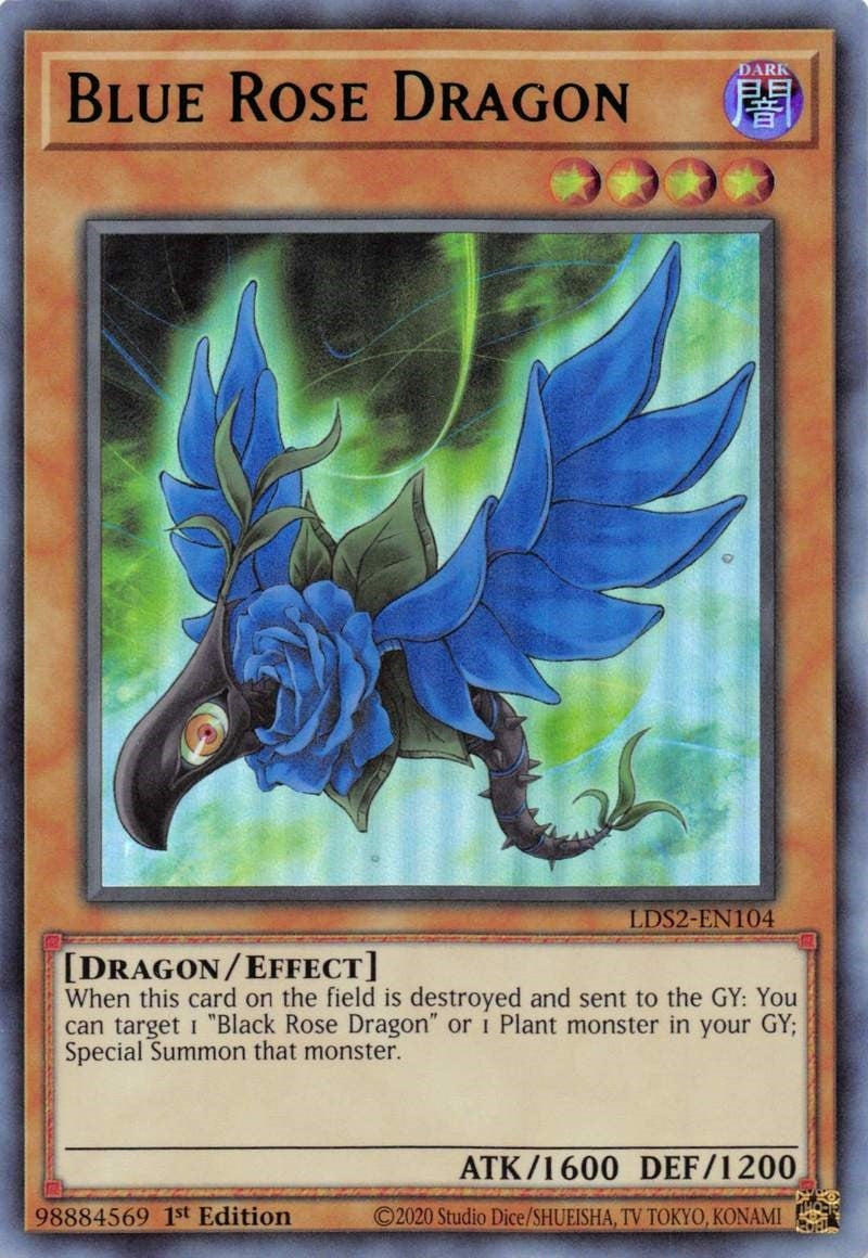 Image for Blue Rose Dragon (Green) (Legendary Duelists: Season 2) (LDS2-EN104) - YuGiOh