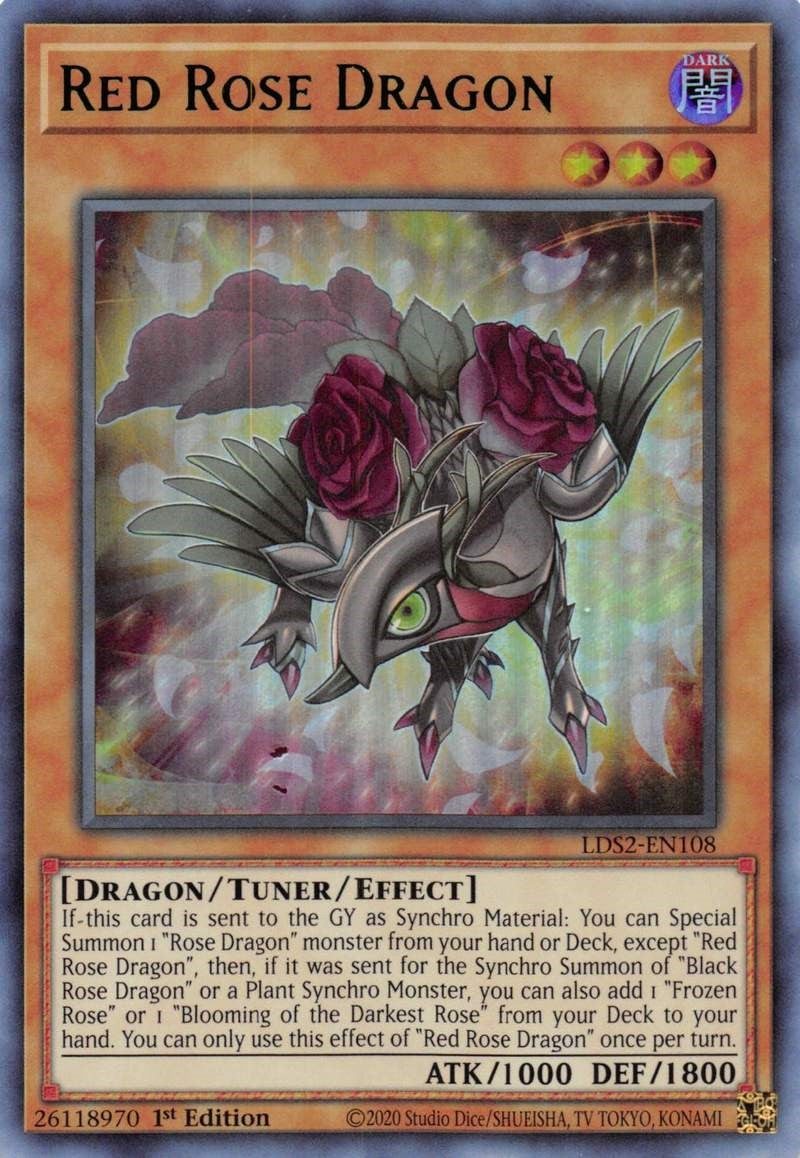Image for Red Rose Dragon (Green) (Legendary Duelists: Season 2) (LDS2-EN108) - YuGiOh
