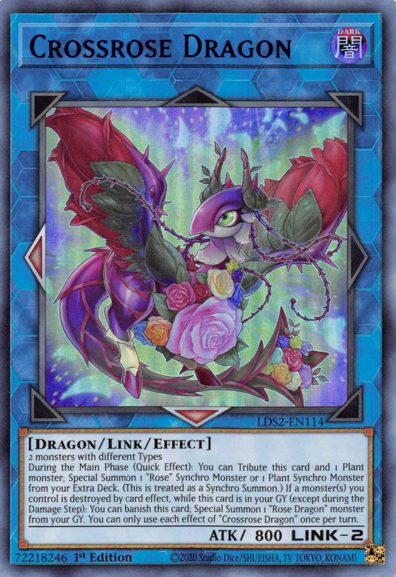 Image for Crossrose Dragon (Blue) (Legendary Duelists: Season 2) (LDS2-EN114) - YuGiOh