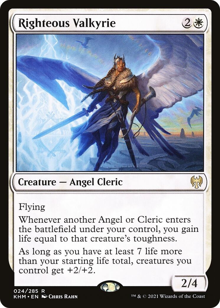 Image for Righteous Valkyrie (Kaldheim) (24) - Magic: The Gathering