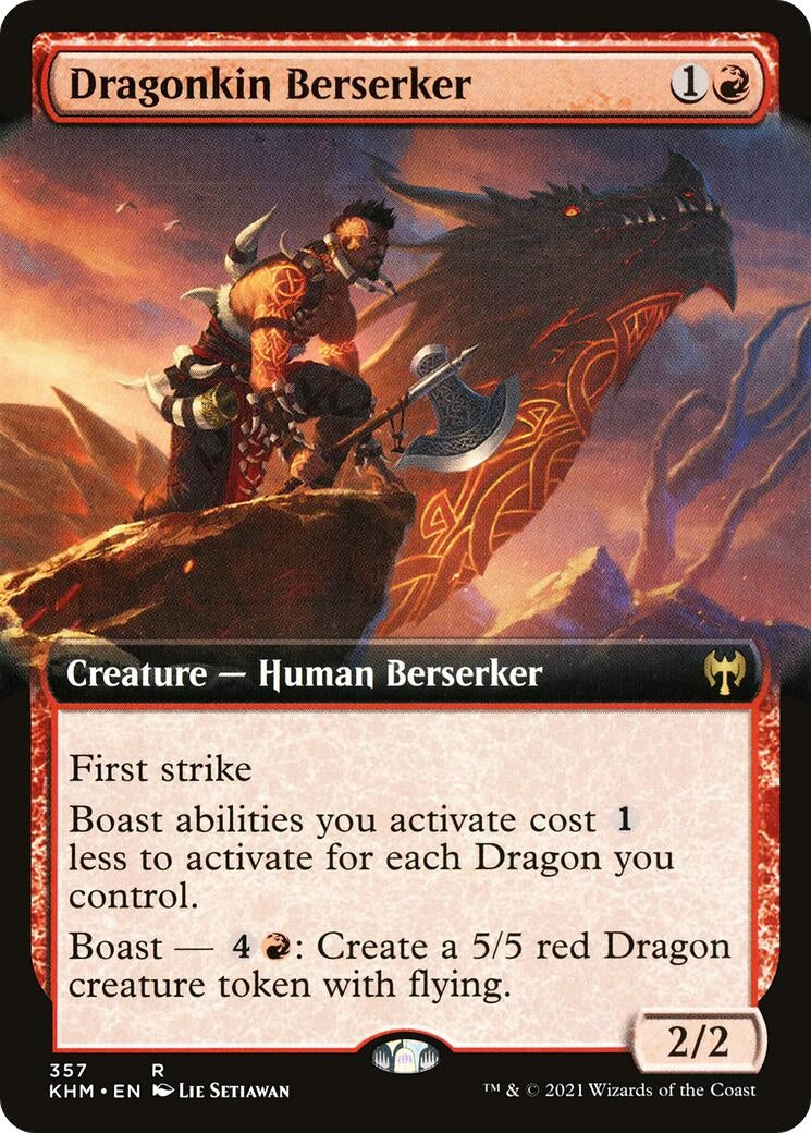 Image for Dragonkin Berserker (Extended Art) (Kaldheim) (357) - Magic: The Gathering