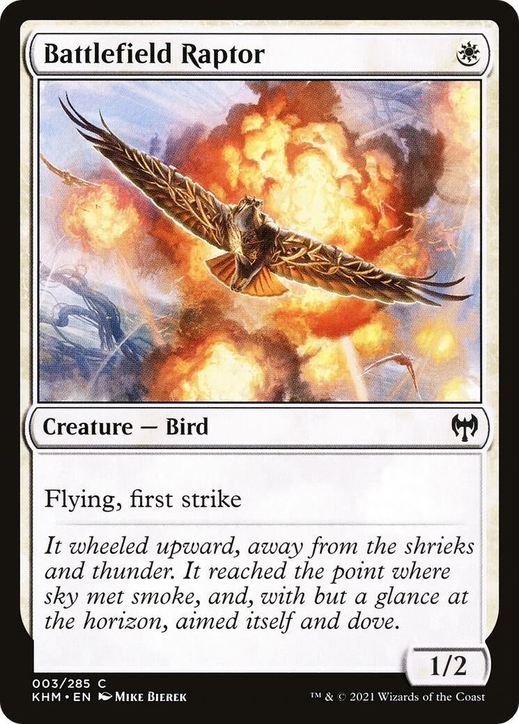 Image for Battlefield Raptor (Kaldheim) (3) - Magic: The Gathering