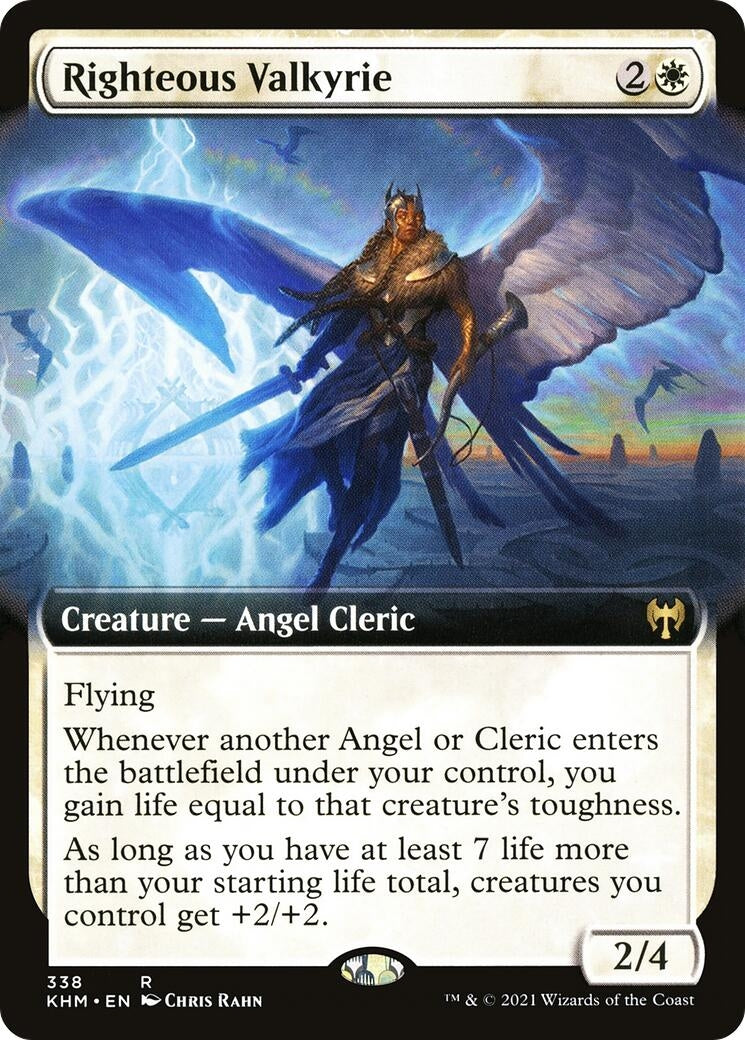 Image for Righteous Valkyrie (Extended Art) (Kaldheim) (338) - Magic: The Gathering