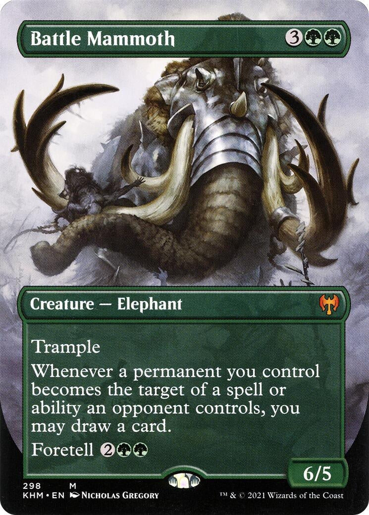 Image for Battle Mammoth (Borderless) (Kaldheim) (298) - Magic: The Gathering
