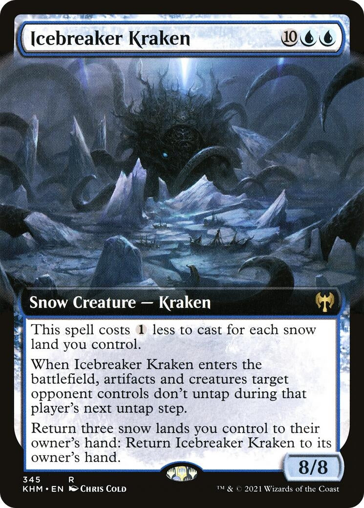 Image for Icebreaker Kraken (Extended Art) (Kaldheim) (345) - Magic: The Gathering