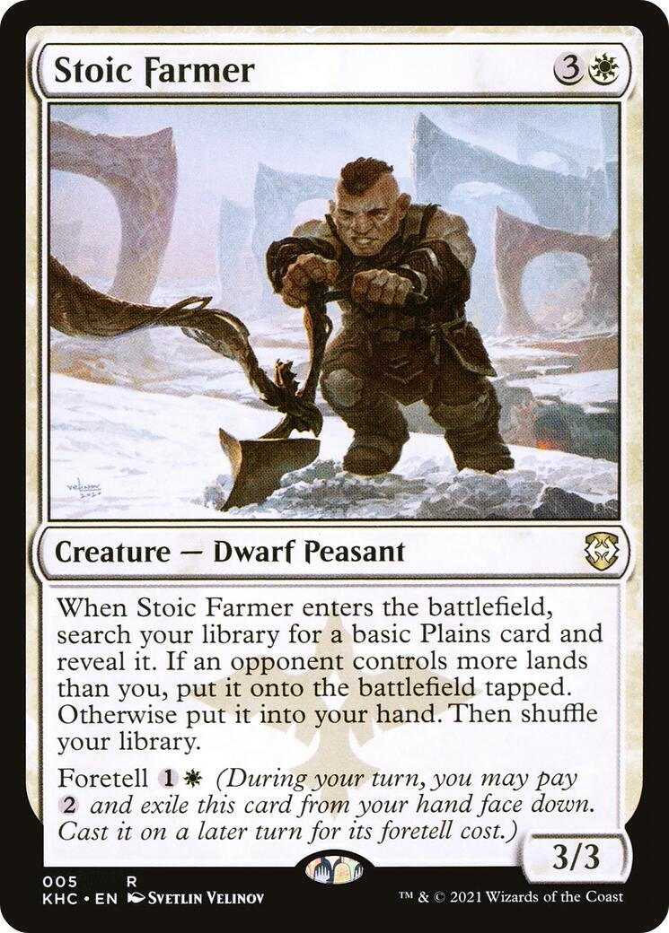 Image for Stoic Farmer (Commander: Kaldheim) (5) - Magic: The Gathering