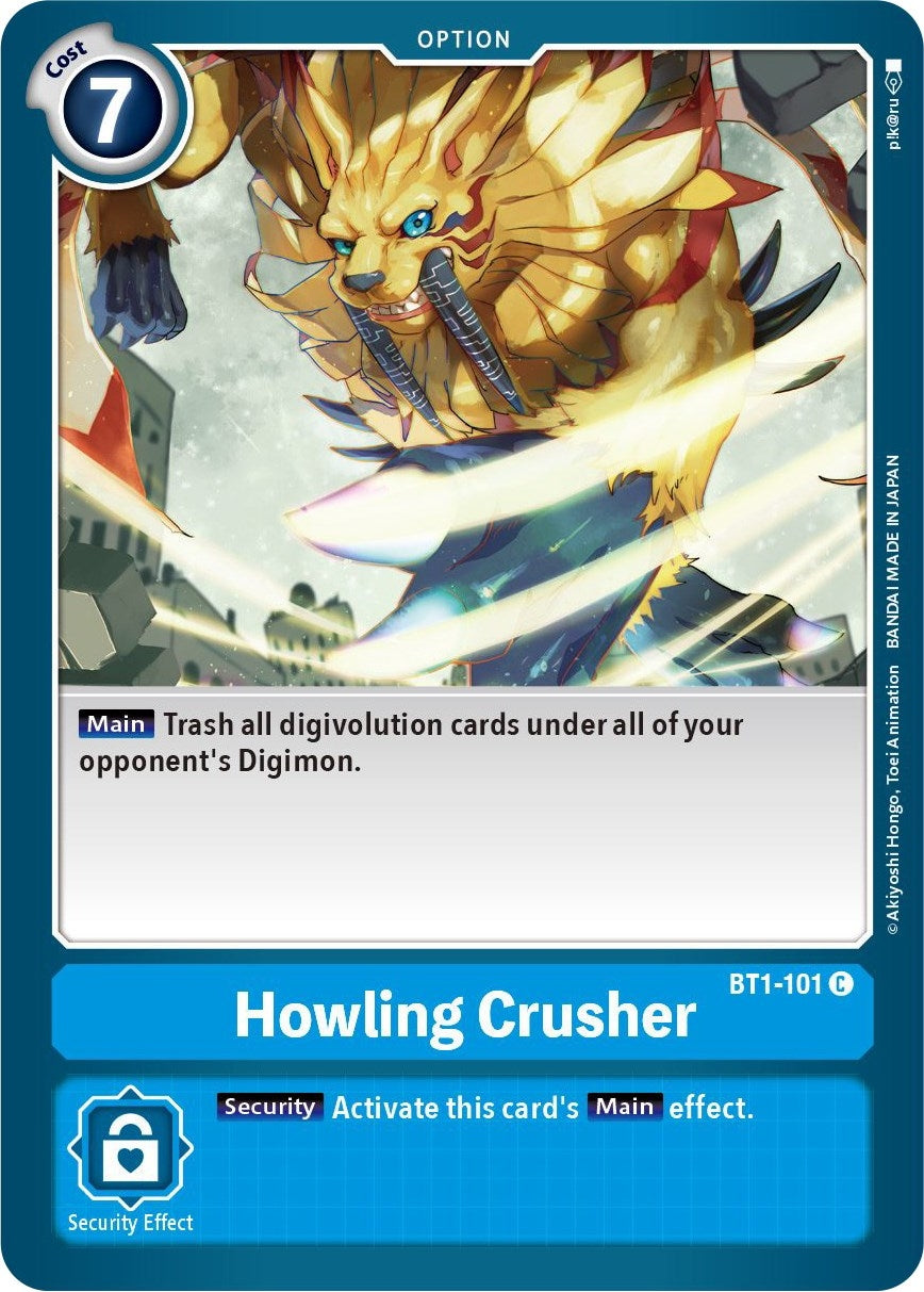 Image for Howling Crusher (BT01-03A) (BT1-101 C) - Digimon Card Game