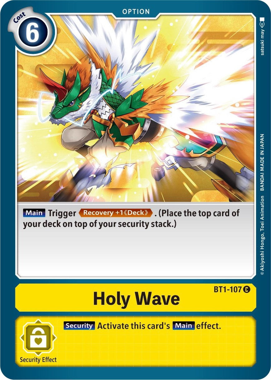 Image for Holy Wave (BT01-03B) (BT1-107 C) - Digimon Card Game