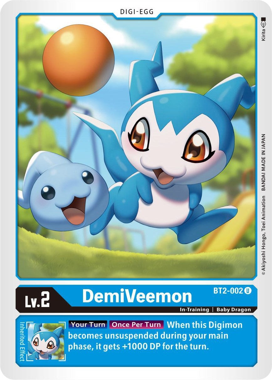 Image for DemiVeemon - BT2-002 (BT01-03B) (BT2-002 U) - Digimon Card Game