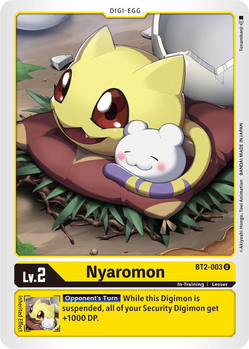 Image for Nyaromon (BT01-03B) (BT2-003 U) - Digimon Card Game