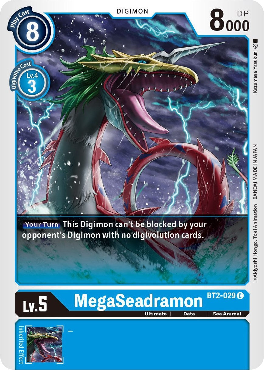 Image for MegaSeadramon (BT01-03B) (BT2-029 C) - Digimon Card Game