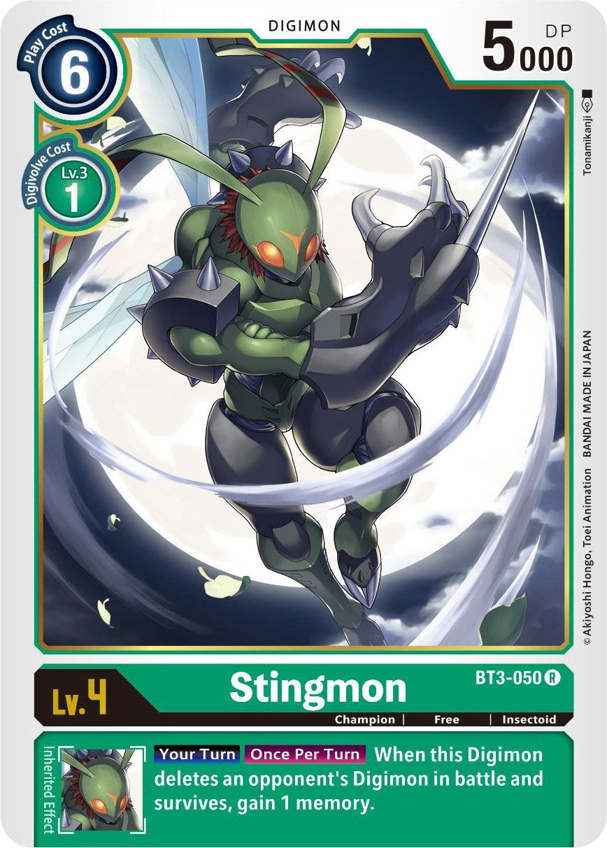 Image for Stingmon (BT01-03B) (BT3-050 R) - Digimon Card Game