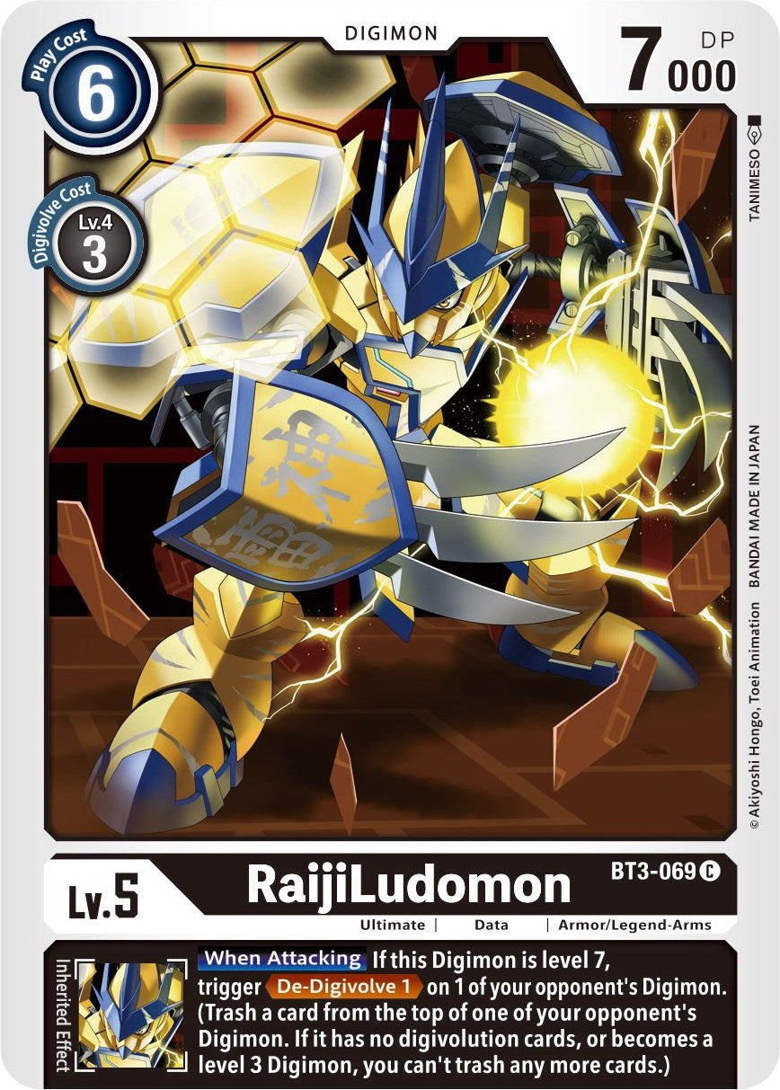 Image for RaijiLudomon (BT01-03B) (BT3-069 C) - Digimon Card Game