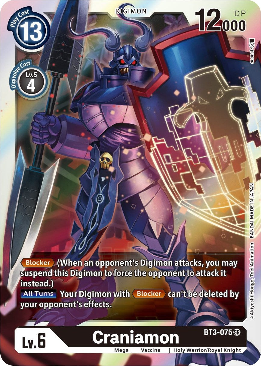 Image for Craniamon (BT01-03B) (BT3-075 SR) - Digimon Card Game