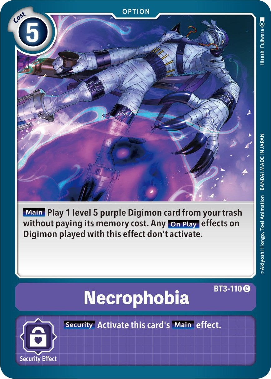 Image for Necrophobia (BT01-03B) (BT3-110 C) - Digimon Card Game