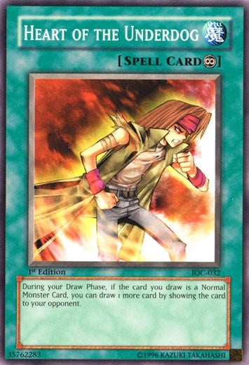 Image for Heart of the Underdog (Invasion of Chaos) (IOC-032) - YuGiOh
