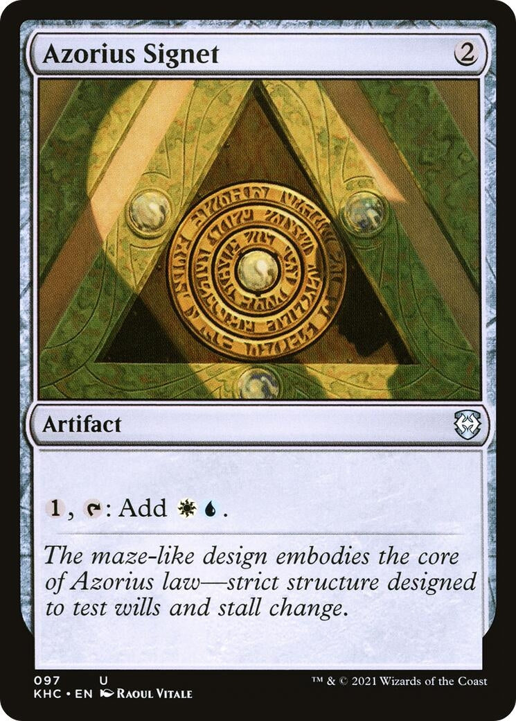 Image for Azorius Signet (Commander: Kaldheim) (97) - Magic: The Gathering