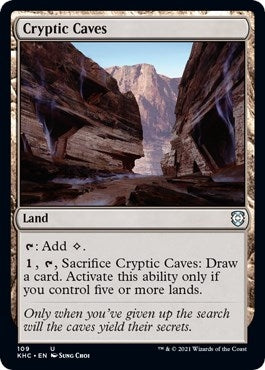 Image for Cryptic Caves (Commander: Kaldheim) (109) - Magic: The Gathering