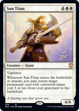 Image for Sun Titan (Commander: Kaldheim) (34) - Magic: The Gathering