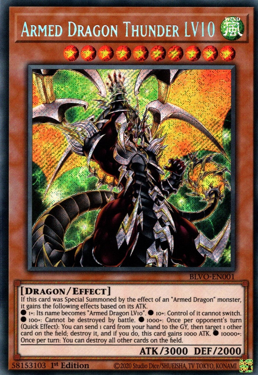 Image for Armed Dragon Thunder LV10 (Blazing Vortex) (BLVO-EN001) - YuGiOh