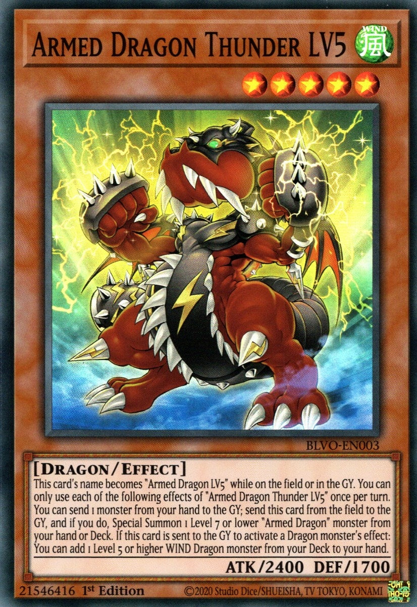 Image for Armed Dragon Thunder LV5 (Blazing Vortex) (BLVO-EN003) - YuGiOh