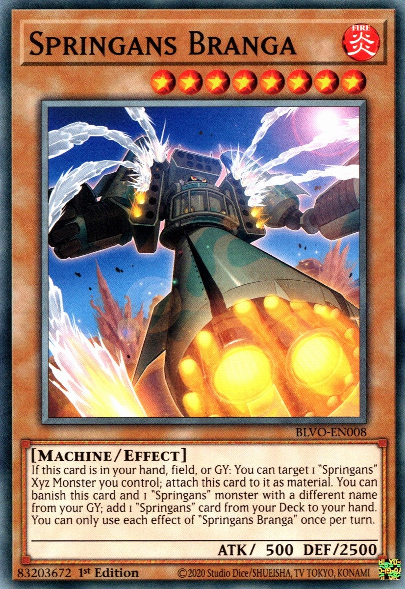 Image for Springans Branga (Blazing Vortex) (BLVO-EN008) - YuGiOh