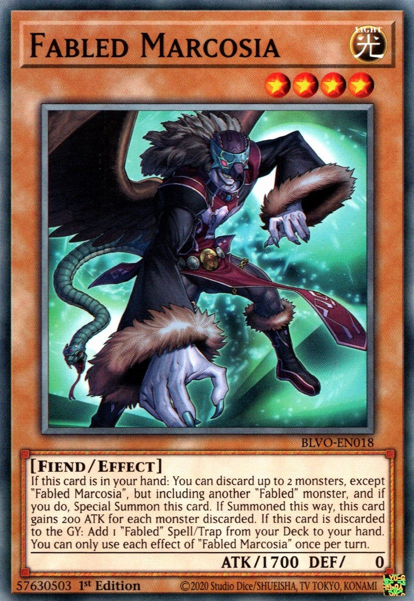 Image for Fabled Marcosia (Blazing Vortex) (BLVO-EN018) - YuGiOh