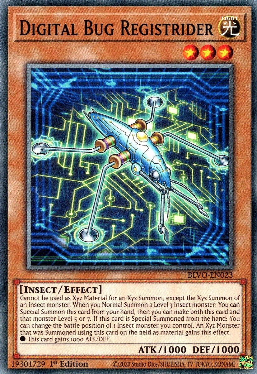 Image for Digital Bug Registrider (Blazing Vortex) (BLVO-EN023) - YuGiOh