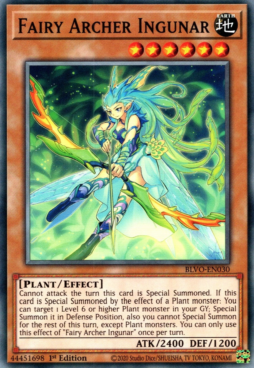 Image for Fairy Archer Ingunar (Blazing Vortex) (BLVO-EN030) - YuGiOh