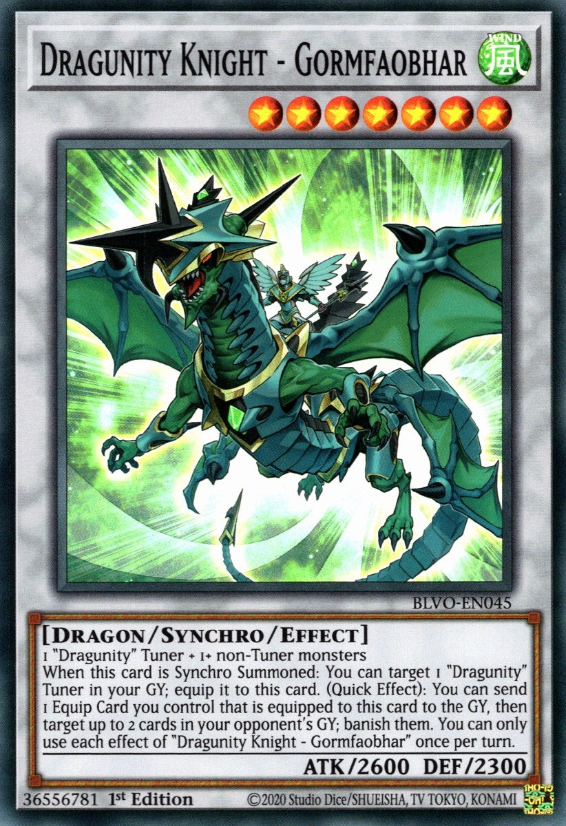 Image for Dragunity Knight - Gormfaobhar (Blazing Vortex) (BLVO-EN045) - YuGiOh