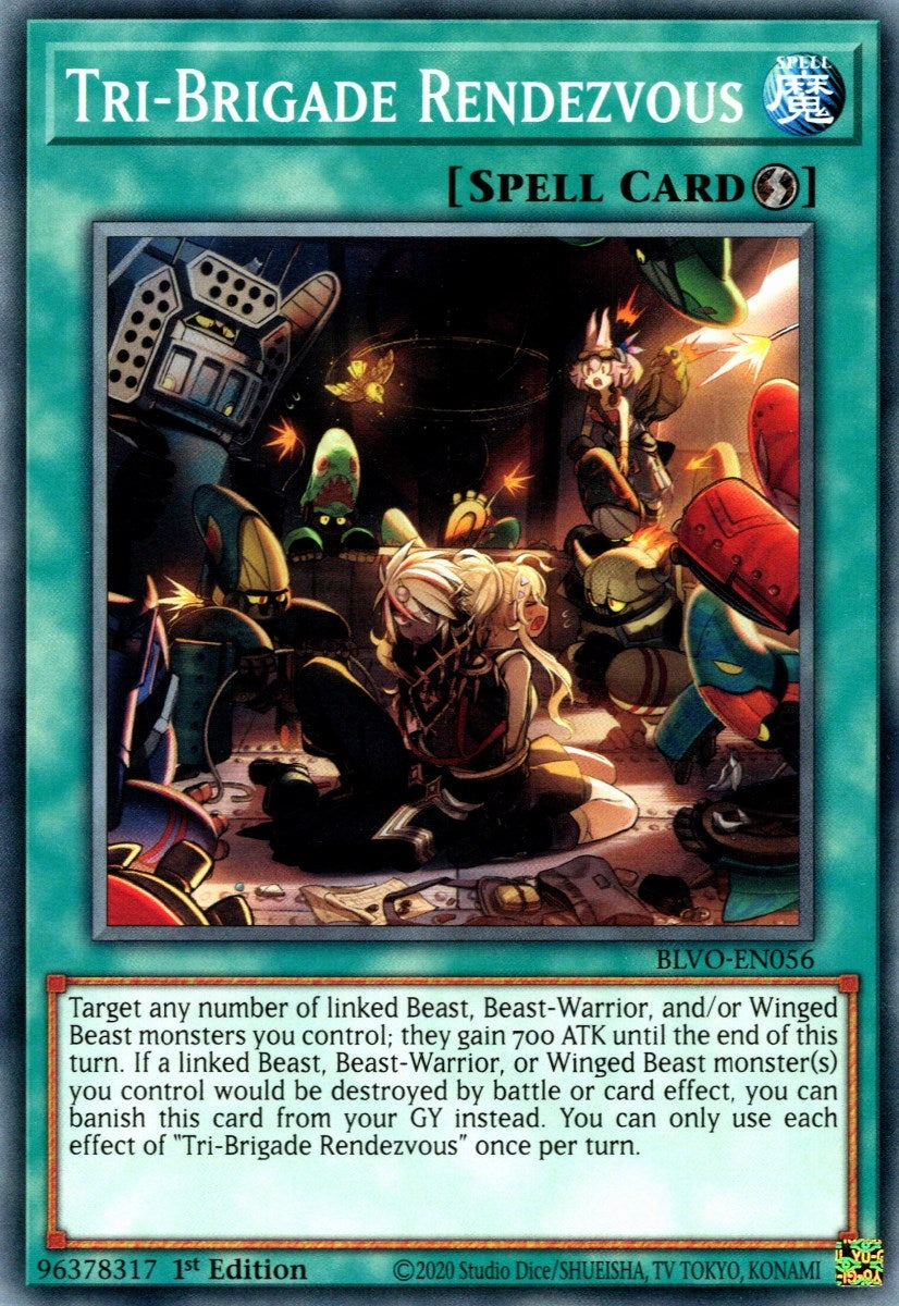 Image for Tri-Brigade Rendezvous (Blazing Vortex) (BLVO-EN056) - YuGiOh