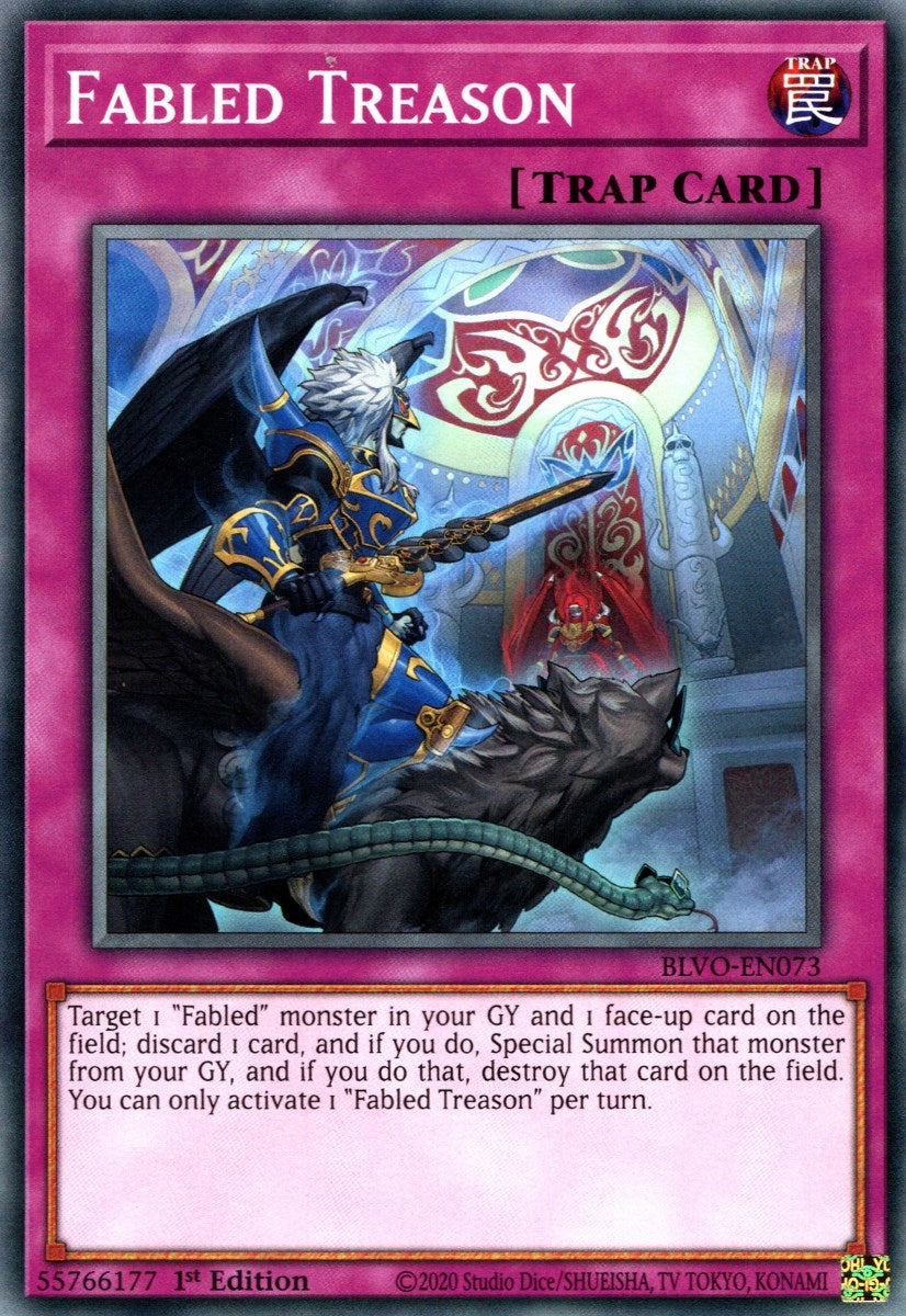 Image for Fabled Treason (Blazing Vortex) (BLVO-EN073) - YuGiOh